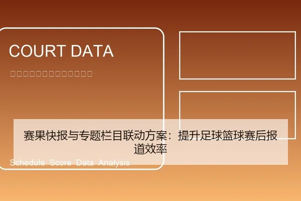 赛果快报与专题栏目联动方案：提升足球篮球赛后报道效率